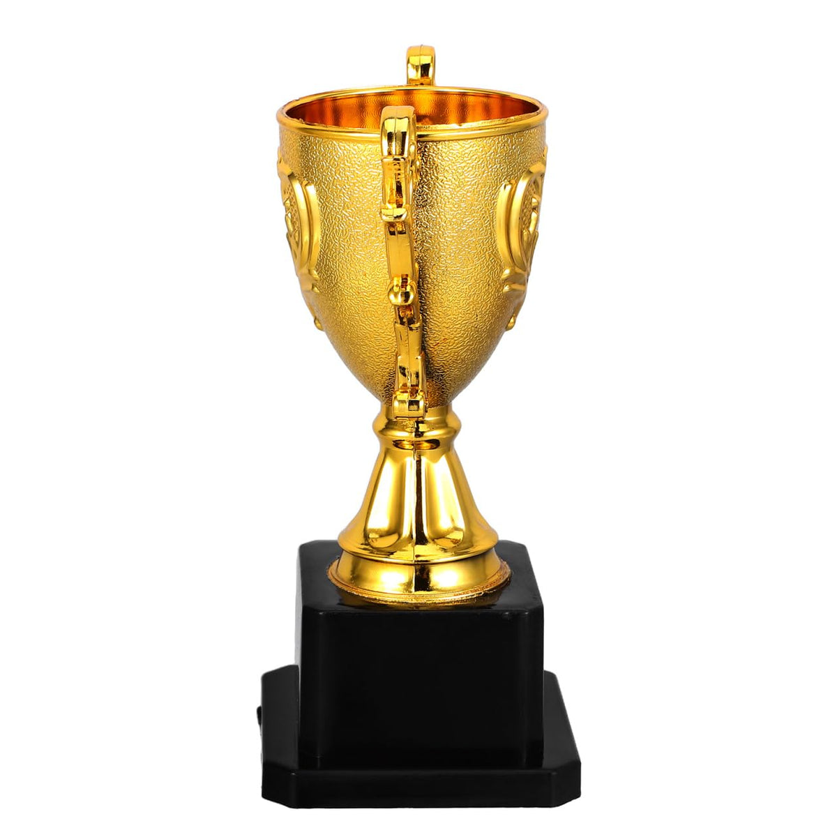 NOLITOY Small Gold Trophies for Kids, 5.6 Inch Plastic Soccer Trophy Cup for Sports Tournament, Party Favors, Competition, Recognition, Achievement, Awards or Prizes