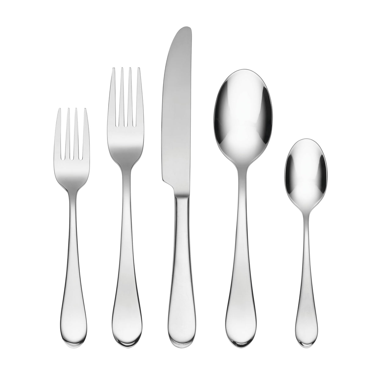Oneida Icarus Satin 45-Piece 18/0 Silverware Set for 8, Flatware