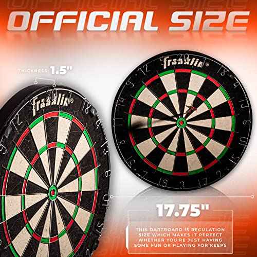 Franklin Sports Professional Dartboard - 18" Regulation Size
