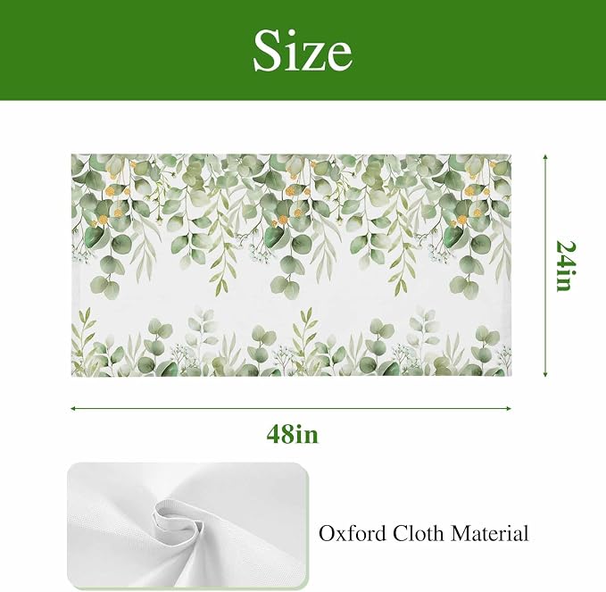 Fluorescent Light Covers for Ceiling Lights Sage Green Eucalyptus Leaves