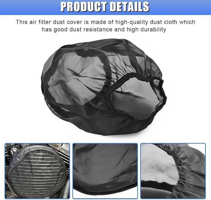 Air Intake Filter Sock Cover, Waterproof Dustproof Air Cleaner Protective Cover