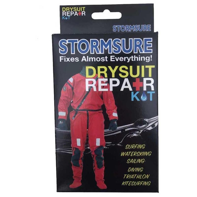 Stormsure Drysuit Repair Kit with Flexible Adhesive and TUFF Tape - Ideal for Drysuits, Semi-Drysuits, Neoprene, Latex Seals