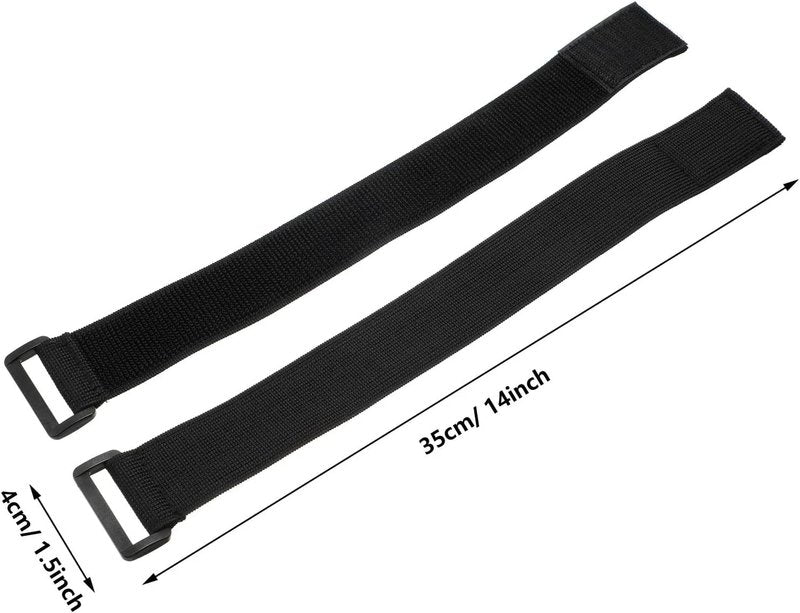 HywkingGrt 4 Pcs Black Elastic Ankle Straps Cycling Pant Leg Straps Adjustable Safety Band Boot Blousers for Climbing Fishing Outdoor Sport