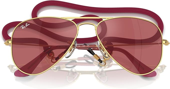 Ray-Ban Junior Kids' Rj9506s Metal Aviator Sunglasses
