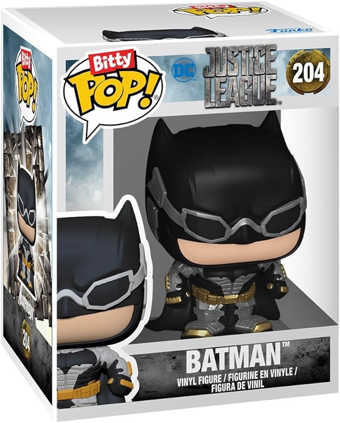Funko Bitty POP! Batman 85th - Freeze, 4-Pack and A Surprise Mystery Mini Figure - 0.9 Inch (2.2 Cm) - DC Comics Collectable - Stackable Display Shelf Included - Gift Idea - Party Bags Stocking