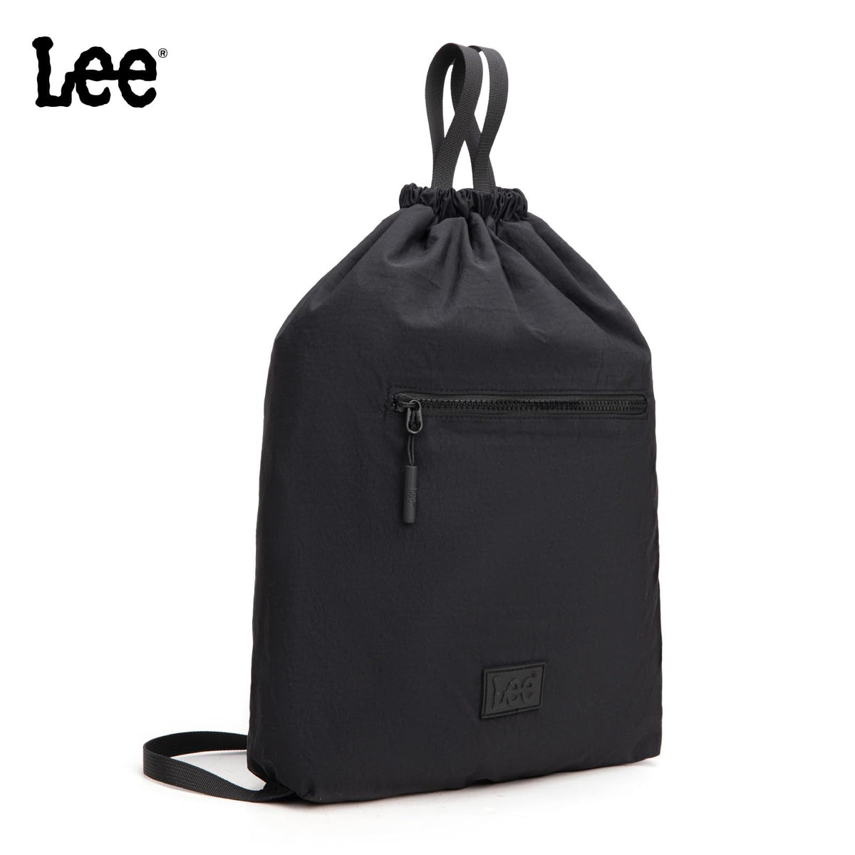Montana West Lee Drawstring Backpack Bag Lightweight Small Gym Swim Beach Bag Water Resistant Sports Sackpack for Men Women, LEE48-002BK