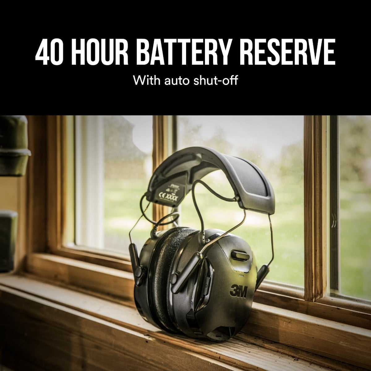 3M WorkTunes Connect + Solar Wireless Hearing Protector with Bluetooth Technology, Bluetooth Hearing Protection with a 26 dB Noise Reduction Rating