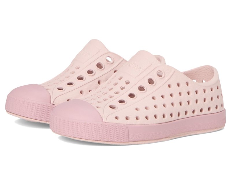 Native Shoes Unisex-Kids Jefferson Sneakers, Dust Pink/Balos Pink, 12 Little Kid