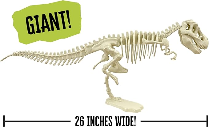 Thames & Kosmos Giant Dinosaur: T. Rex Skeleton Model | STEM Activity | Build a 26-in Long T. Rex Skeleton | Explore Paleontology & Learn Fun Dino Facts | Includes Manual with Step-by-Step Assembly