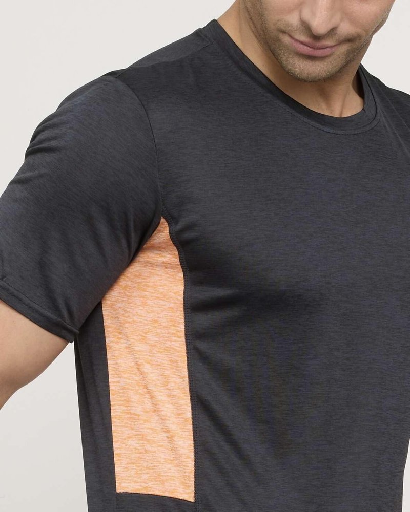 Real Essentials 5 Pack: Men's Dry-Fit Short Sleeve Crew Neck T Shirts Fitness Running Gym Workout Cool Exercise Athletic Tee, Set 7, Medium