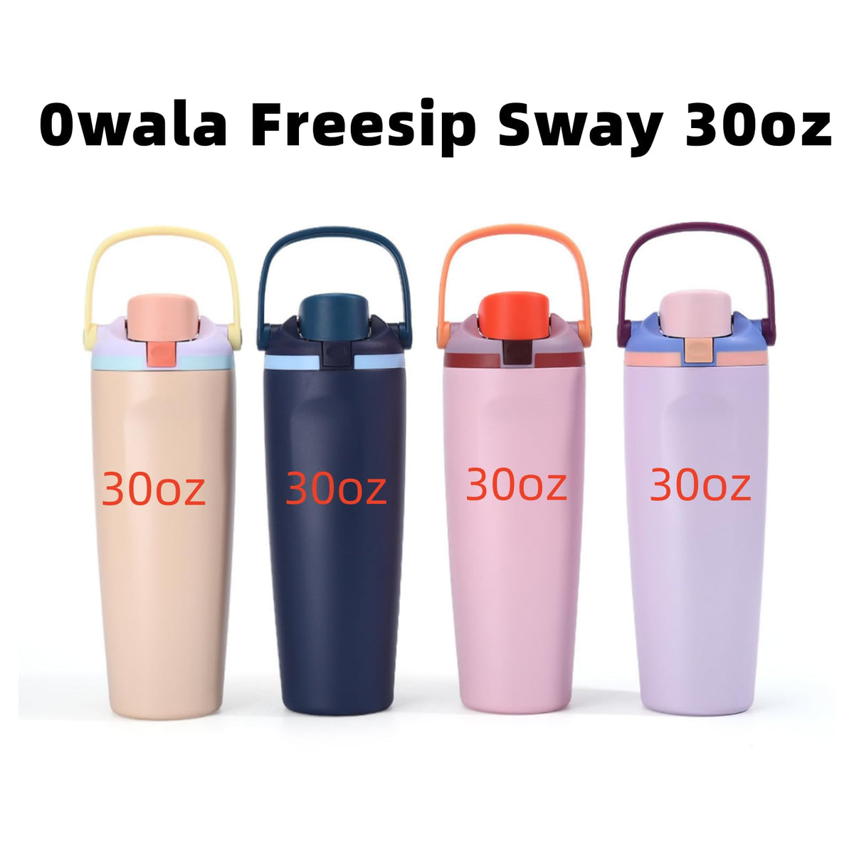 Replacement Lid Compatible with Owala FreeSip Sway 30oz Water Bottle (Purple, For Owala Sway 30oz)