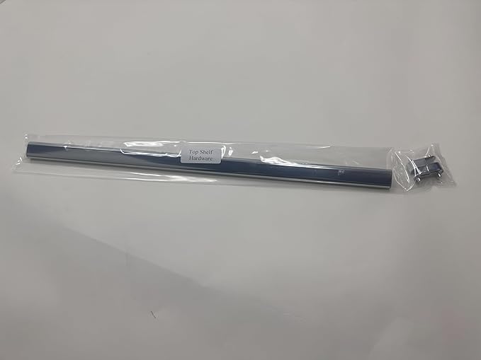 Chrome Oval Closet Rod with End Supports (Chrome, 30" Wide Space)