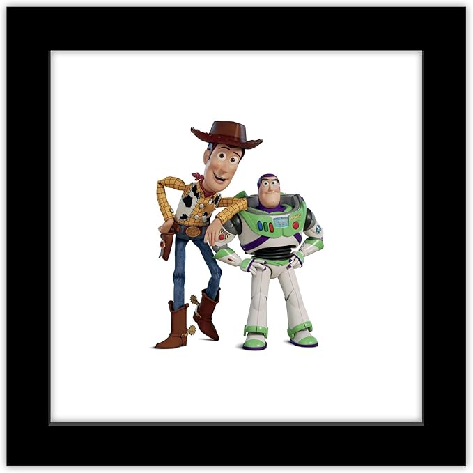 Trends International Gallery Pops Disney Pixar Toy Story 4 - Buzz and Woody Wall Art Wall Poster, 12.00" x 12.00", Black Frame Version
