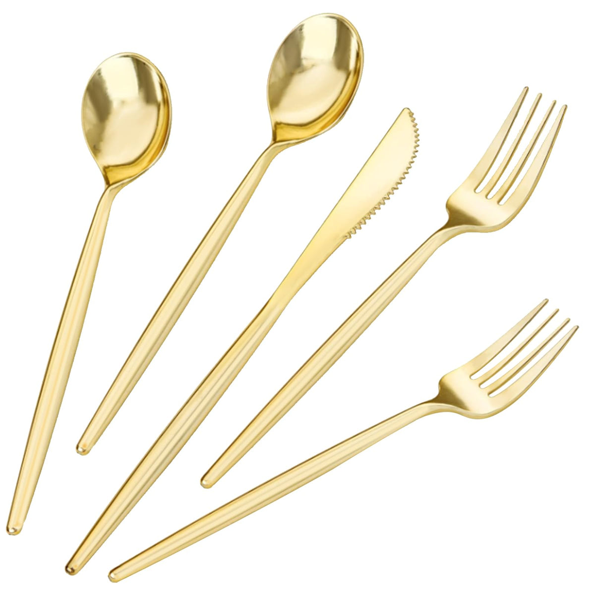 LIYH 102Pcs Silver Plastic Silverware Heavy Duty Cutlery For Party Weddings