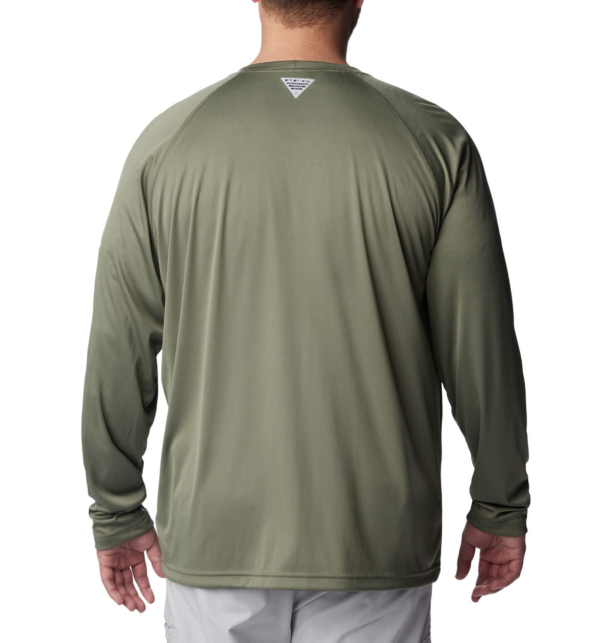 Columbia Men's Terminal Tackle Long Sleeve Fishing Shirt, Cypress/Cool Green Logo, X-Small