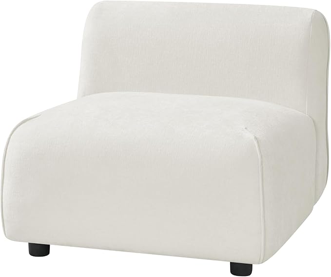 Christopher Knight Home Milio Modern Accent Chair with Ottoman Foot Rest, Wooden Frame Club Chair and Ottoman, Comfy Living Room Lounge Chair with Coffee Table, Single Sofa and Footstools, Beige