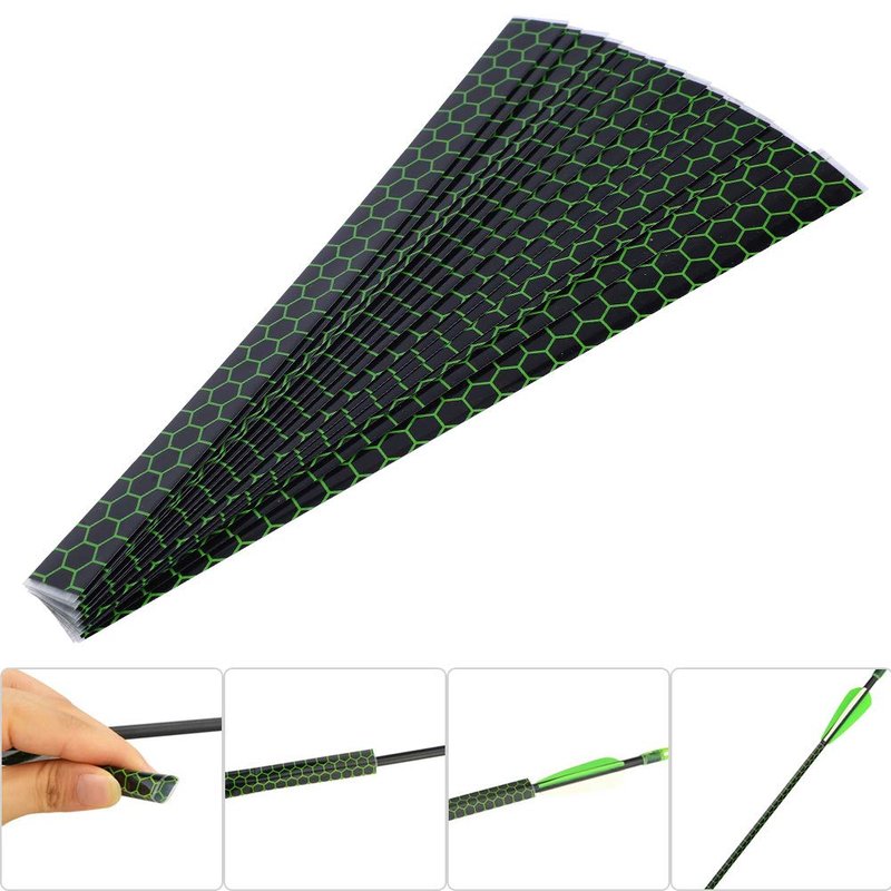 Universal Heat Shrink Arrow Wraps 15PCS, Adhesive Protective Wrap for Archery Shafts, DIY Fletching Bow Accessory for Carbon Arrows Crossbow Bolts