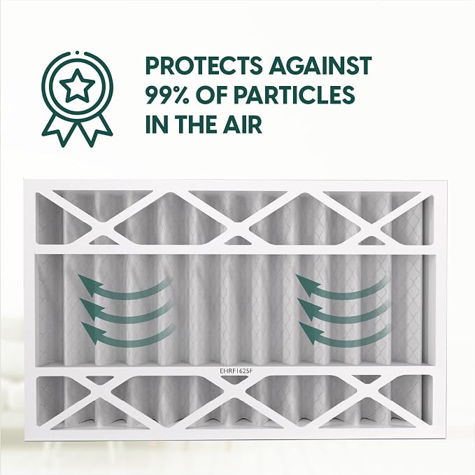 EconoHome 16x25x4 AC Furnace Pleated Air Filter MERV 11 Replacement – Allergen