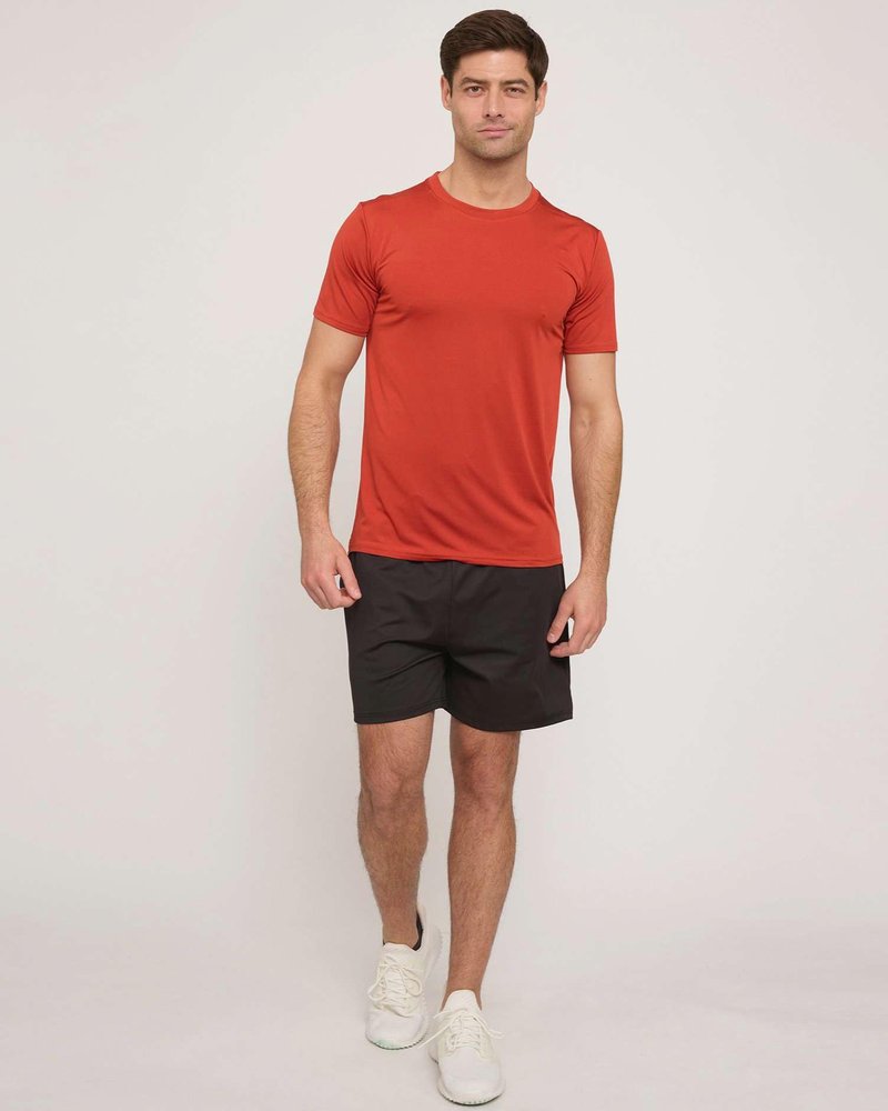 Real Essentials 5 Pack: Men's Dry-Fit Short Sleeve Crew Neck T Shirts Fitness Running Gym Workout Cool Exercise Athletic Tee, Set 17, X-Large
