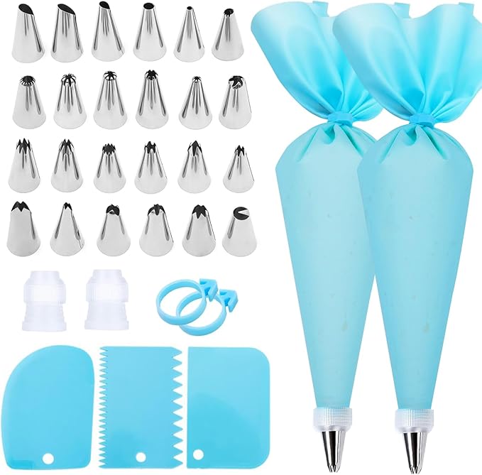 FATUXZ Cake Decorating Kit with Piping Bags and Tips Set