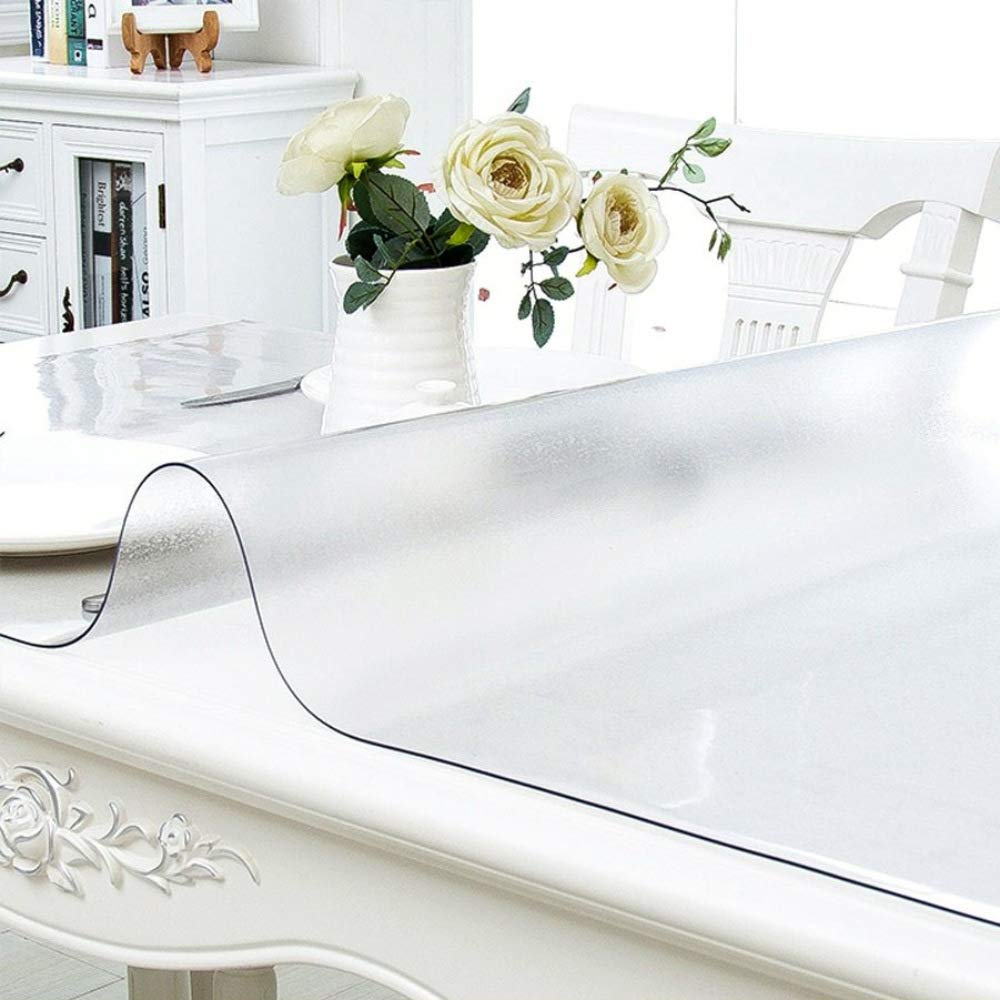 NECAUX Frosted PVC Table Cover Protector 14 x 17 Inch 1.5mm Thick