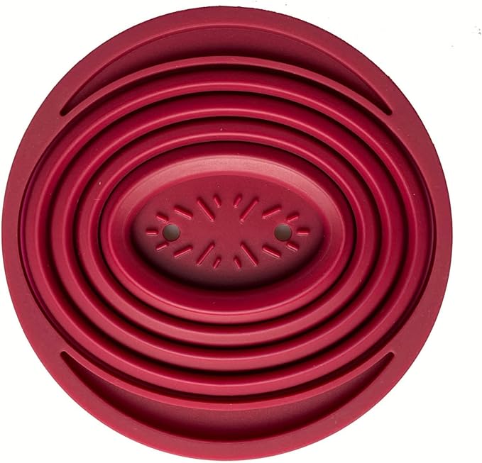 Attsky Collapsible Pour Over Coffee Dripper for Camping & Travel, Red