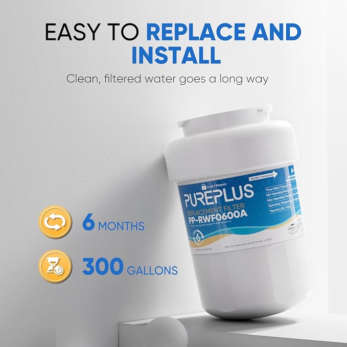 PUREPLUS Replacement for MWF® Refrigerator Water Filters, SmartWater® MWFP