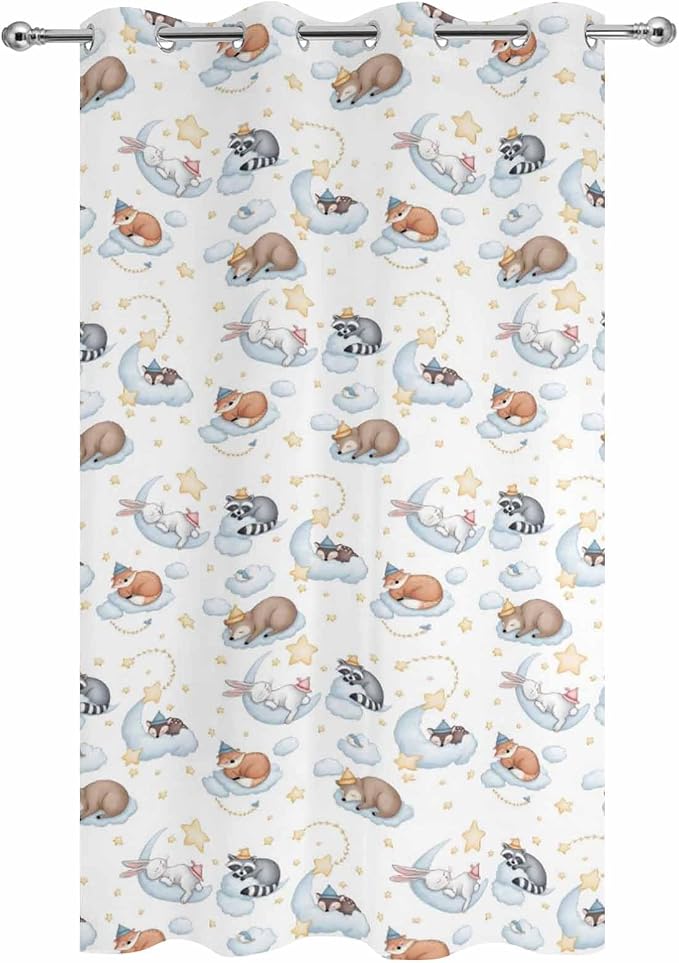 Cartoon Animals Outdoor Curtains