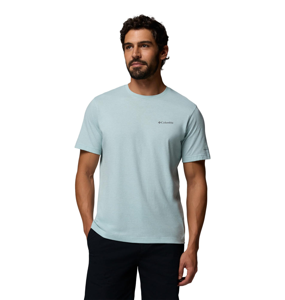 Columbia Men's Thistletown Hills Short Sleeve T-Shirt, Crushed Blue/Heather, XX-Large