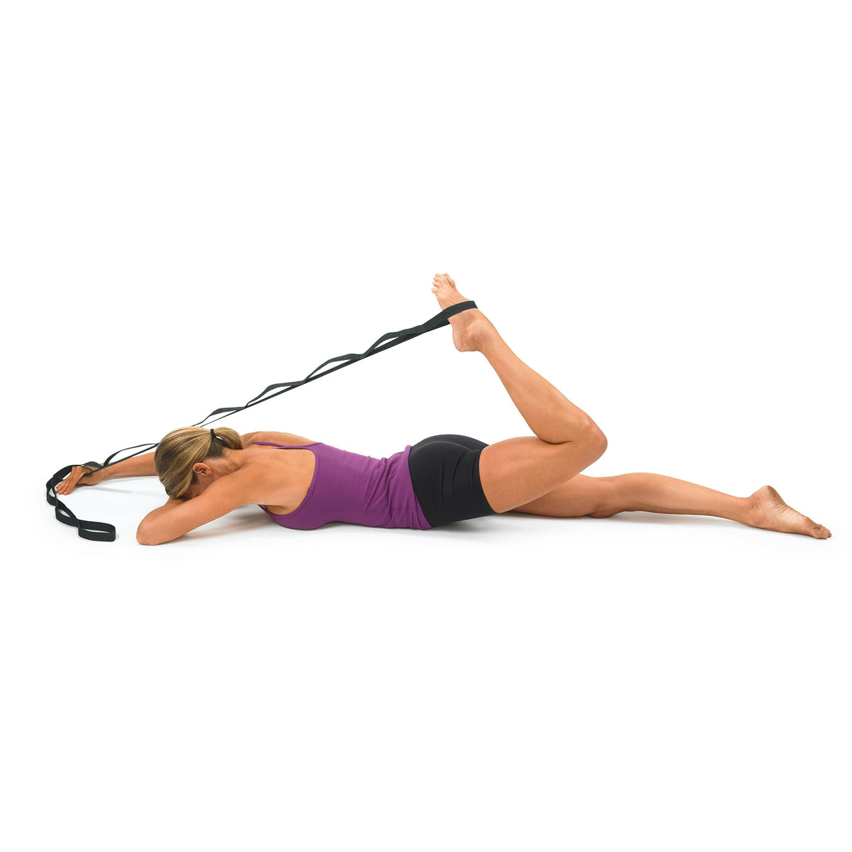 OPTP The Original Stretch Out Strap with Exercise Poster, USA Made Top Choice Stretch Out Straps for Physical Therapy, Yoga Stretching Strap or Knee Therapy (XL)