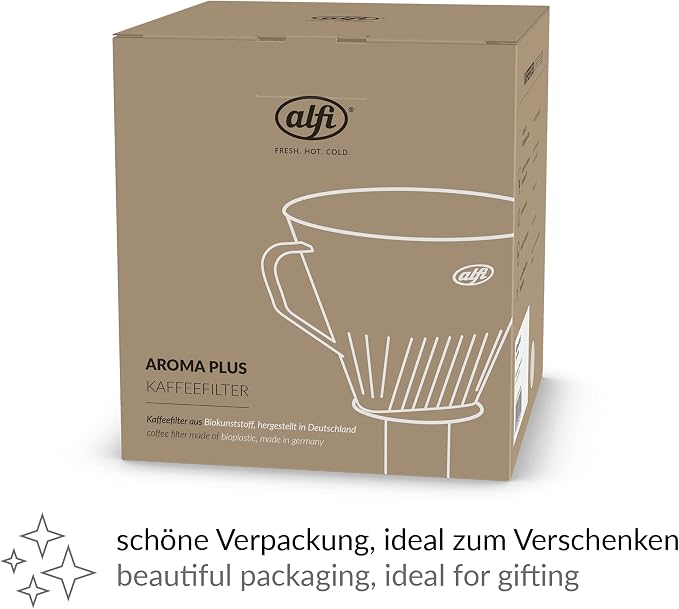 alfi Aroma Plus, Oatmeal Beige, Plastic Coffee Filter