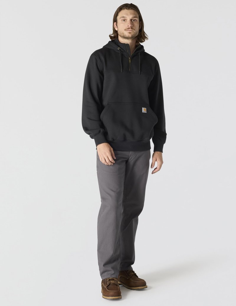 Carhartt Men's Paxton 1/4-Zip Sweatshirt, Black, Large