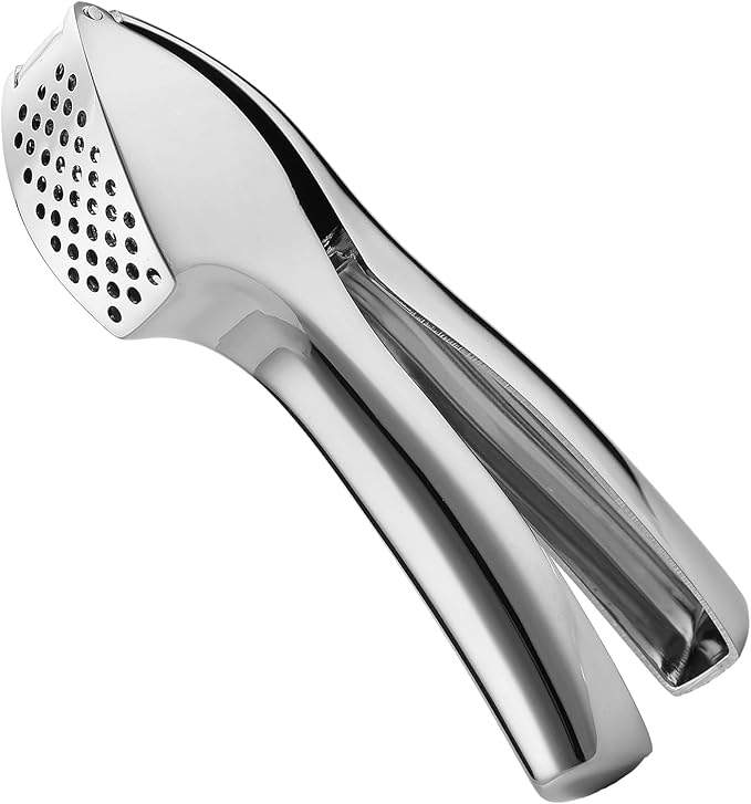 Houlime Garlic Press Crusher - Rust-Proof, Easy to Clean and Queeze