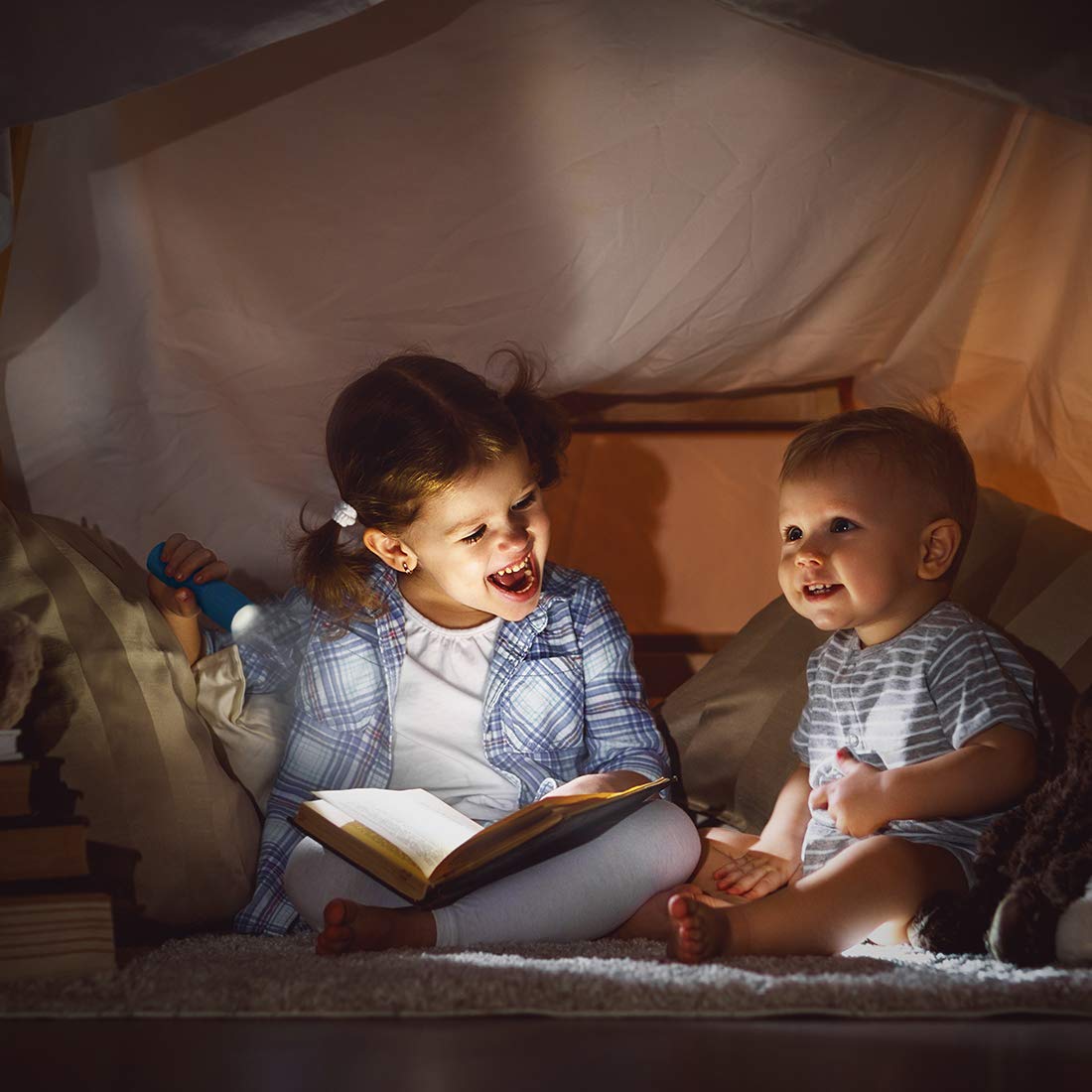 EverBrite 6-Pack Flashlight and LED Rechargeable Kids Headlamp