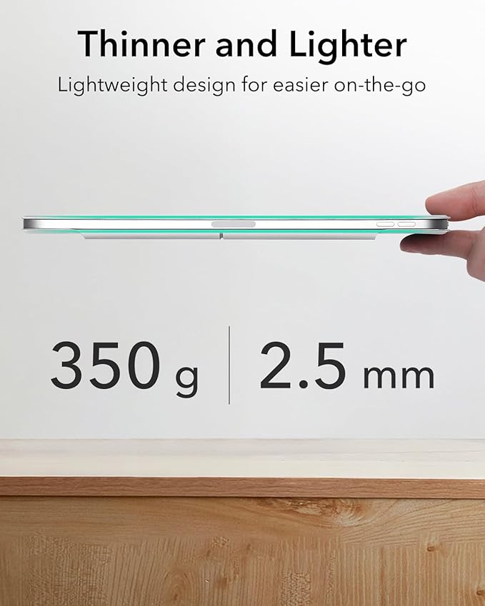 ESR for iPad Pro 13 Inch Case (M5/M4) 2025/2024, Powerful Magnetic Attachment, Slim Trifold Stand Case, Supports Pencil Pro & Pencil(USB-C), Auto Wake/Sleep, Rebound Series, Brilliant White