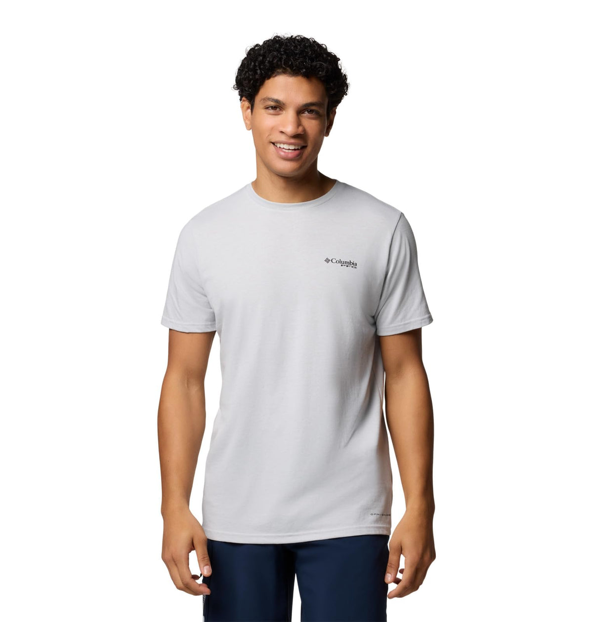 Columbia Men's PFG Fish Flag II Short Sleeve, Cool Grey/Black Gradient, X-Large