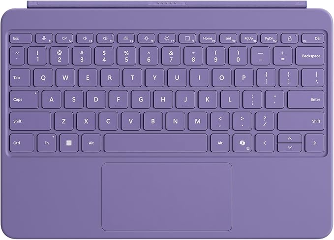 Microsoft Surface Pro Keyboard for Surface Pro 12" Device, Keyboard Only, Alcantara Material, Violet