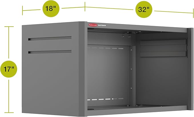Rubbermaid FastTrack Single Open Cabinet, Garage Storage Systems, Garage Organization