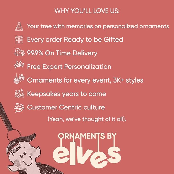 Ornaments by Elves - Personalized Cycling Two People Ornaments 2025, Mountain Bike, Dirt Bike Ornament,Two Boys Riding Bicycle, Home, Office, Christmas Decor in a Giftable Packaging