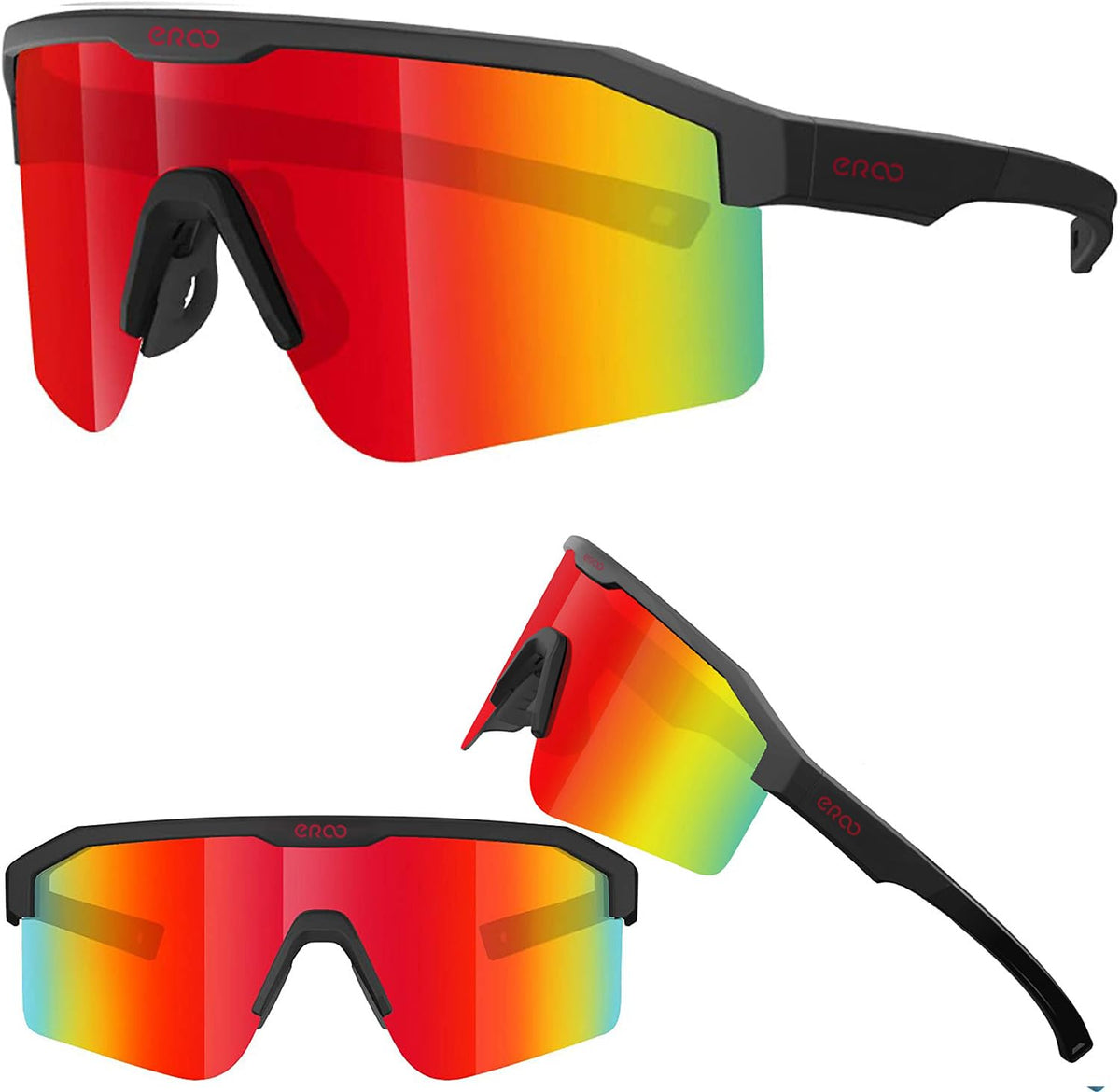 ER00 Eazyrun F24 Polarized Small Sport Sunglasses for Youth Women Kids, Baseball Cycling Running MTB Softball Padel Beach Volleyball Sports