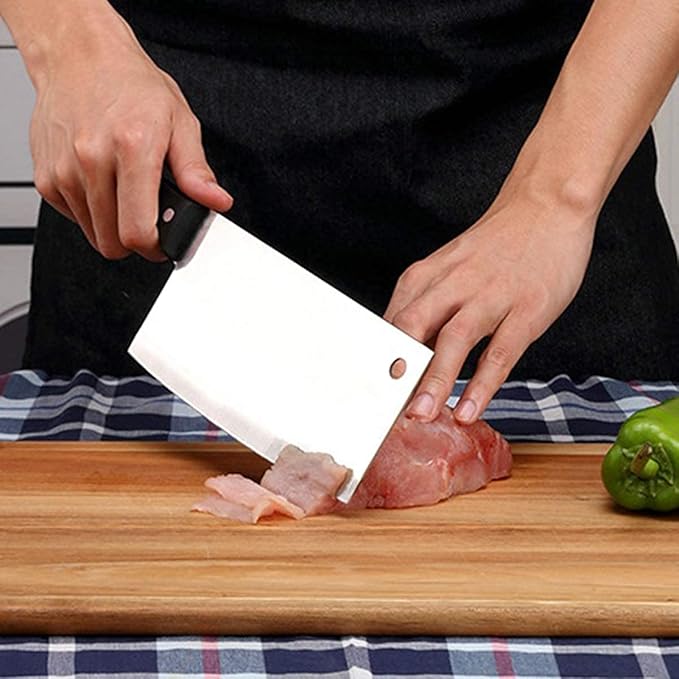 Kitory Cleaver Knife 7“- German Steel Kitchen Chopper Slicer - Super Sharp Full Tang Chinese Chef's Knife, For Women and Men