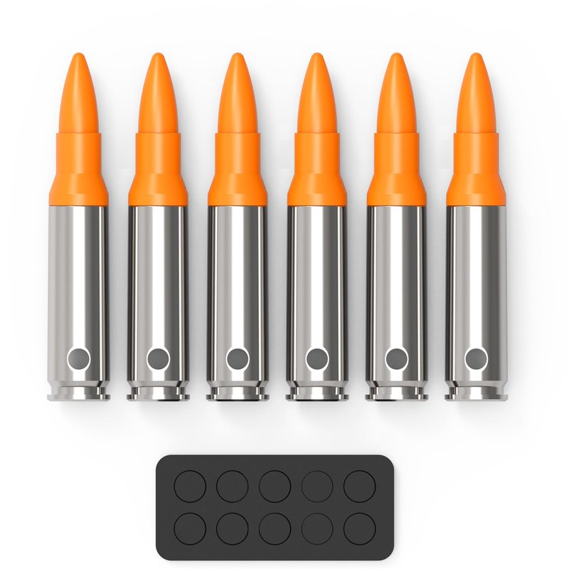 GORTAR 308Win Snap Caps Training Dummy Rounds Practice Safe Loading Firing Close to Real Weight -6 Pcs