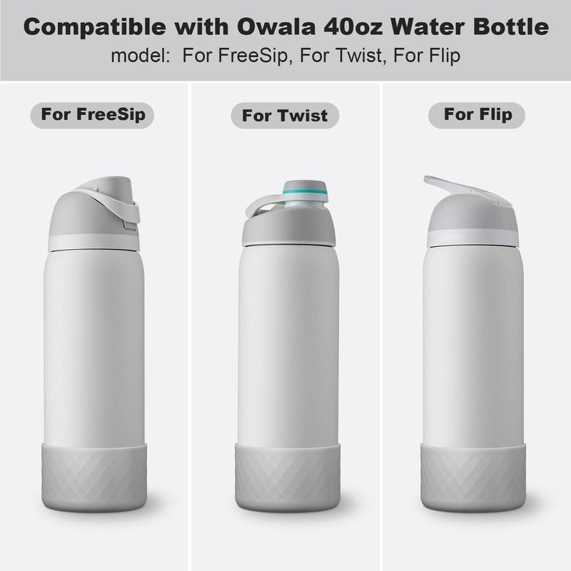 Beonsky Silicone Boot for Owala Water Bottle 40 oz, Anti-Slip Protective Sleeve for FreeSip/Twist/Flip Stainless Steel Water Bottles Accessories