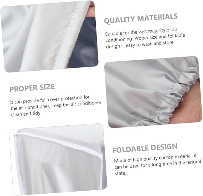 Happyyami Air Conditioner Hood Air Conditioner Cover Weatherproof Easy to Clean