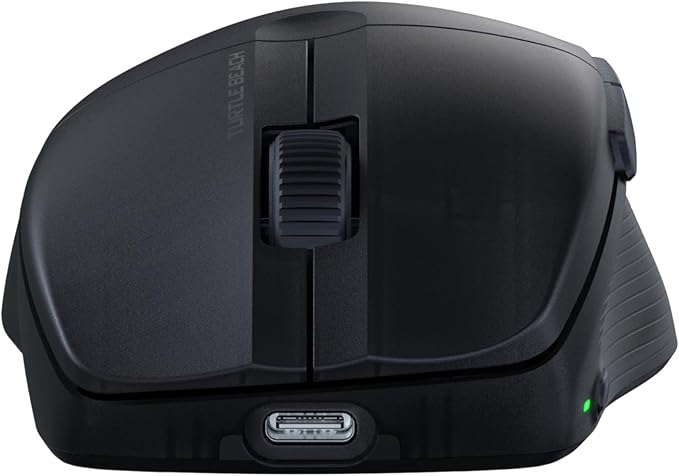 Turtle Beach Pure Air Wireless RGB Gaming Mouse, Ultra-Light 54g Ergonomic Design, 26000 DPI Optical Sensor, 125-Hour Rechargeable Battery, Dual Wireless + Bluetooth, Titan Optical Switches – Black