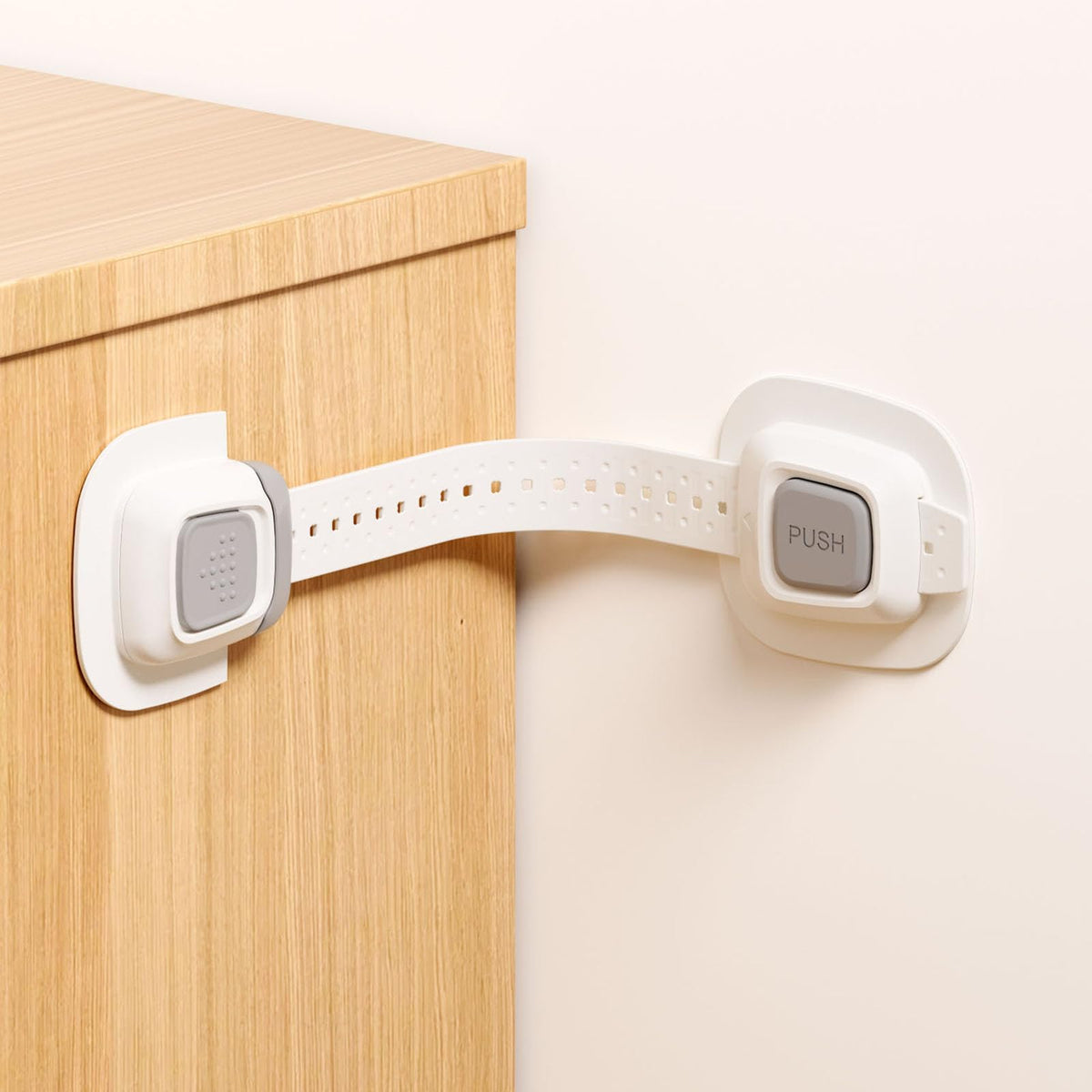 NestGuard No Drill Furniture Anchor, Adjustable Strap, 2 Packs