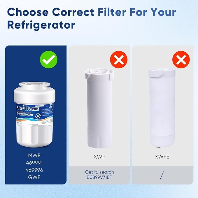 PUREPLUS PRO Refrigerator Water Filter Replacement