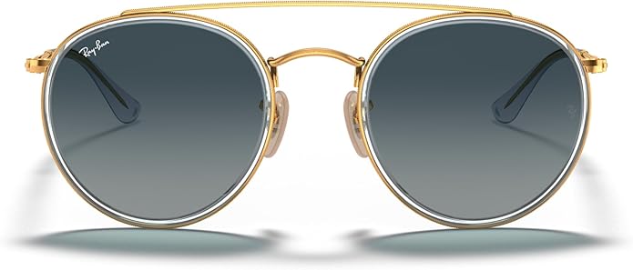 Ray-Ban Unisex Rb3647n Double Bridge Round Sunglasses