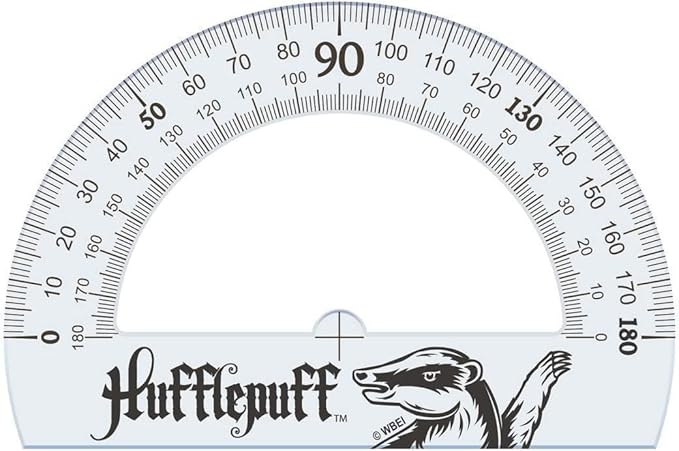 Maped - Unbreakable tracing kit - 4 pieces - 30 cm ruler + 60° square / 21 cm + 45° square / 21 cm + 180° protractor base 12 cm - Harry Potter