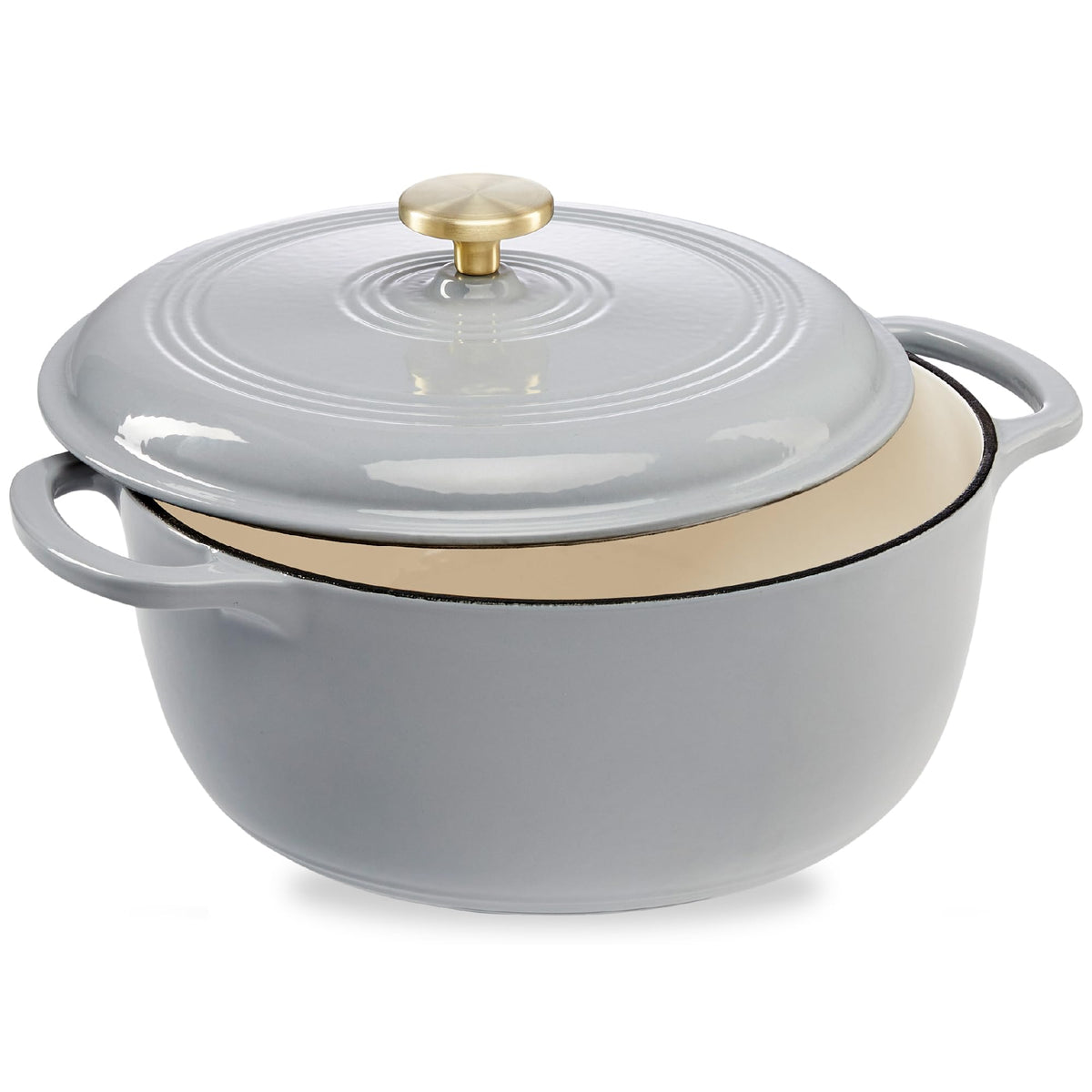 Best Choice Products 7.5 Quart Enamel Cast-Iron Round Dutch Oven, Family Style Heavy-Duty Pre-Seasoned Cookware for Home, Kitchen, Dining Room, Oven Safe w/Lid